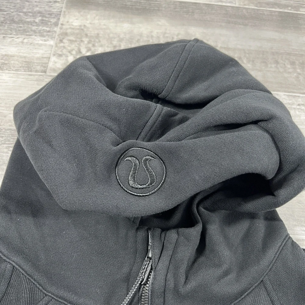 Boston Bruins Lululemon x NHL Women XL/2XL Scuba Oversized Half-Zip Hoodie Black - Picture 4 of 11